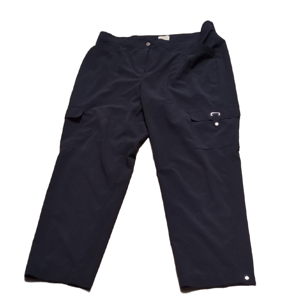 Zenergy By Chicos Navy Golf Pants Size 2 Short